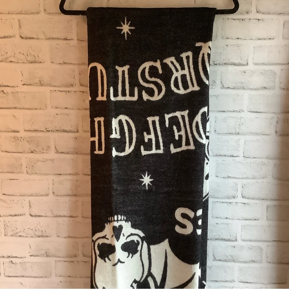 Spooky Night 55×71 Ouija Board Symbols Jacquard Throw